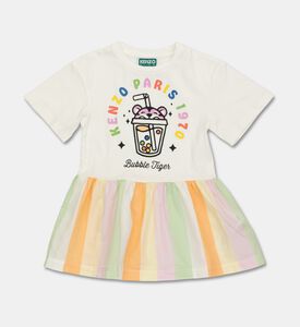 Kenzo Striped Glossy Poplin Dress, Packshot View