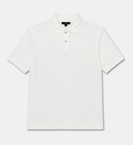 Vince Classic Short-sleeve Polo Shirt, Off-white, L, Packshot View