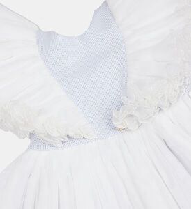 Girl Ruffled-sleeve Flared Dress