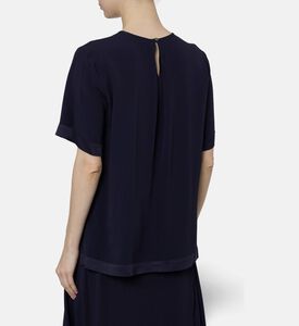Beatrice B Short-sleeve Relaxed-fit Blouse, Model View