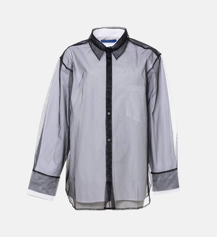 Mes Demoiselles Button Closure Long-sleeve Shirt, White, 42, Packshot View