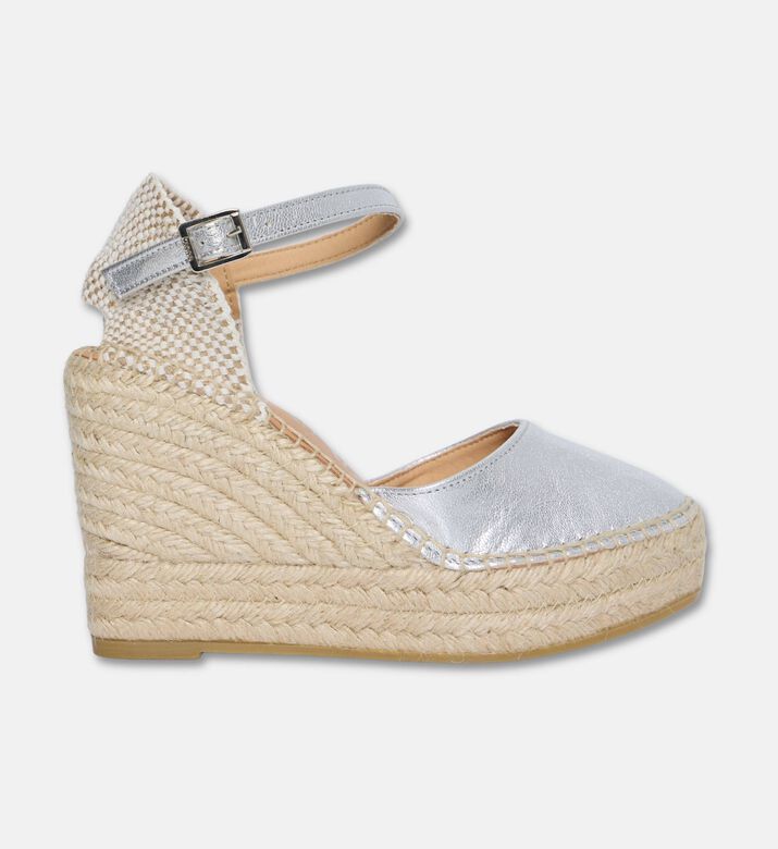 Kanna Shoes Sandal Wedge, Silver, Eu-40, Packshot View