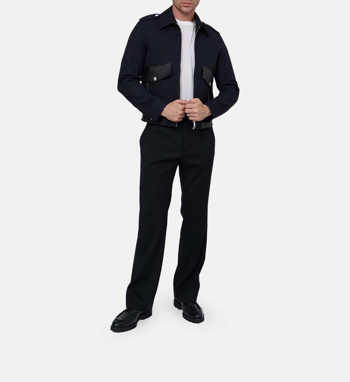 جاكيت جلد بسحاب