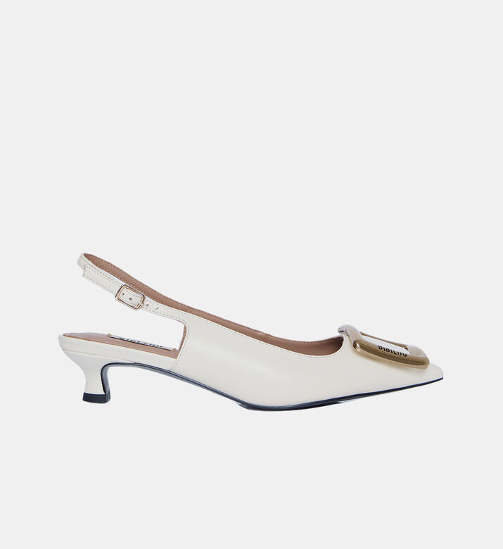 Low Heel Slingback Pumps