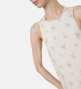 Floral-print Sleeveless Midi Dress