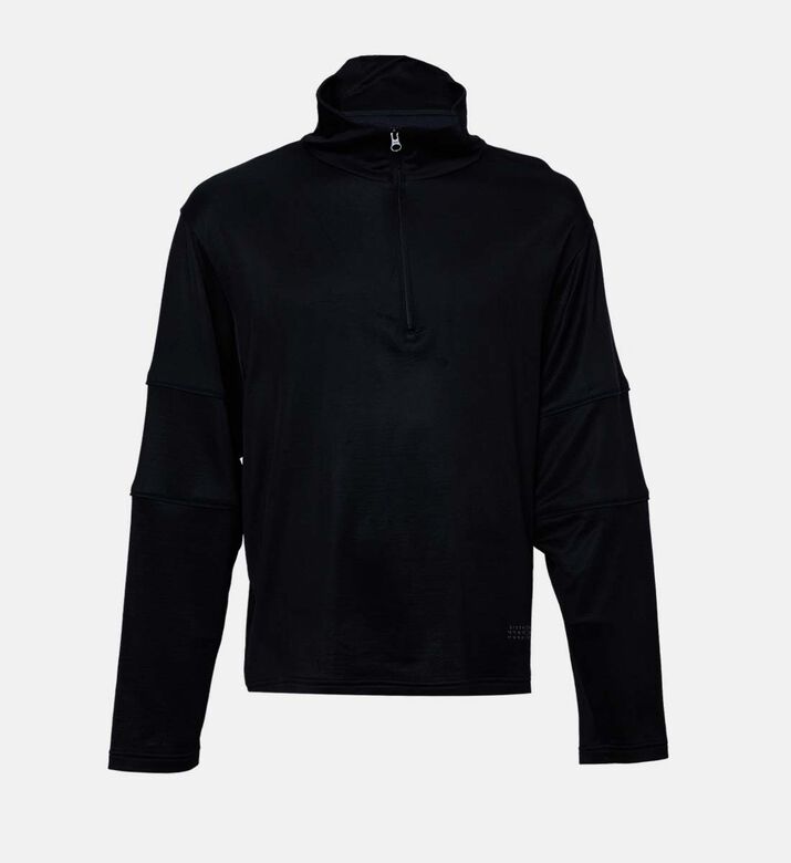 بلوزة طويلة الأكمام بنصف سحاب