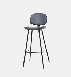 Home Deco and More Nappo Metal Bar Chair, Dark-grey, Packshot View