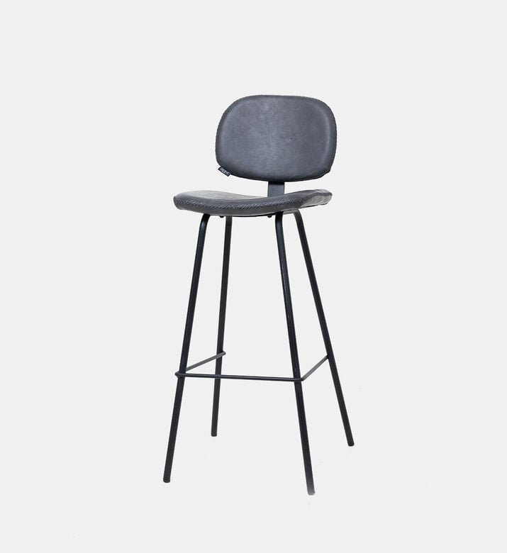 Home Deco and More Nappo Metal Bar Chair, Dark-grey, Packshot View
