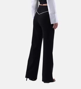 Boot Cut Crystal Crepe Trousers