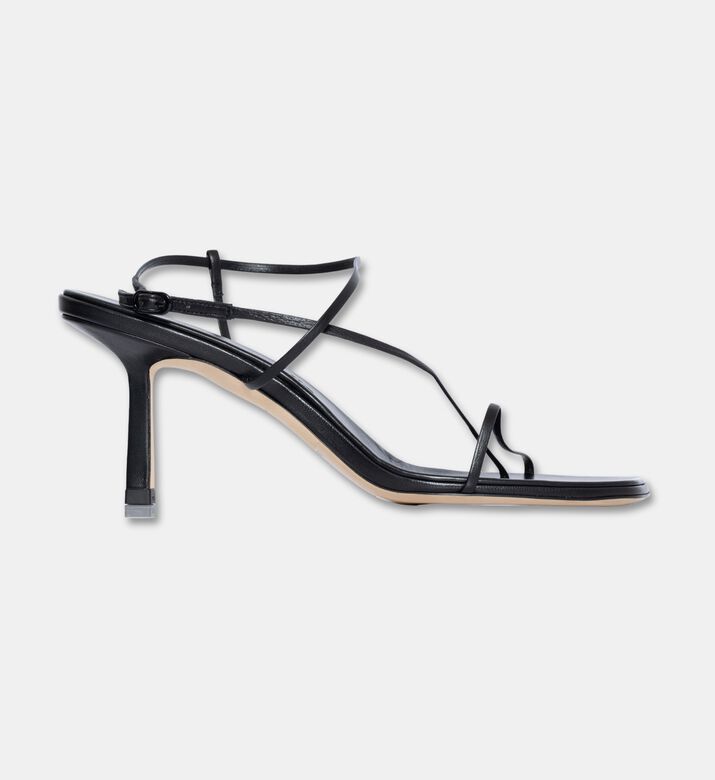 Studio Amelia Bias Mid-heel Slip-on Sandals, Brown, Eu-41, Packshot View