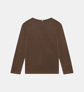 تي شيرت قطن بأكمام طويلة