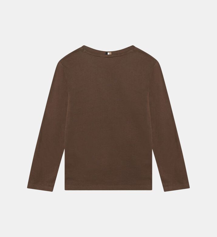 تي شيرت قطن بأكمام طويلة