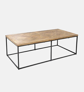 طاولة القهوة بارق بأرجل أنبوبية مربعة