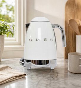 Smeg Standard Stainless Steel Kettle, Cream, Model View