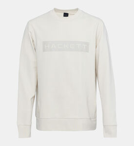 سترة بياقة مستديرة بطبعة شعار إسانشل