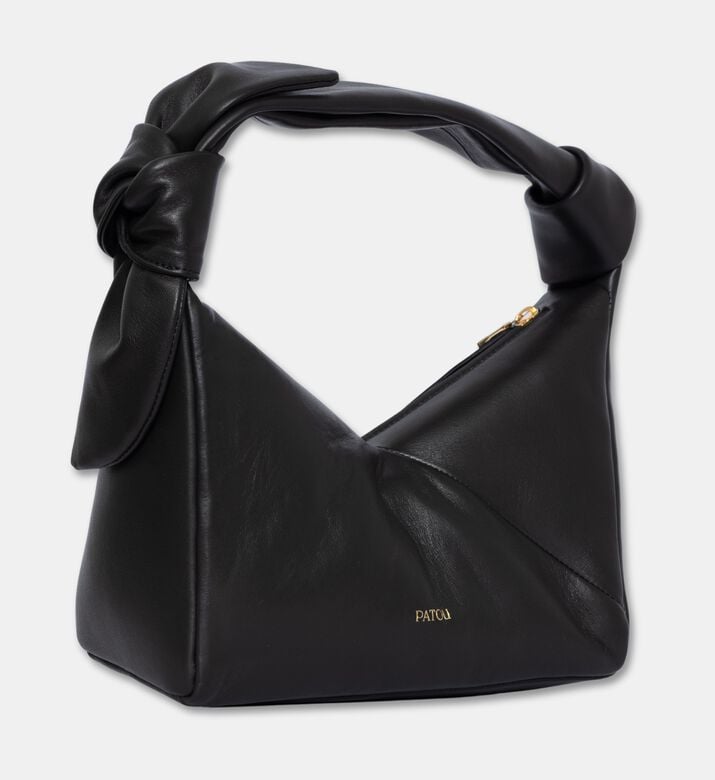 Patou Bonbonette Bow-knot Handle Bag, Black, Packshot View