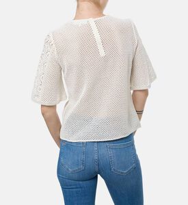 Ba and Sh Wide Short-sleeve Crewneck Top, Model View