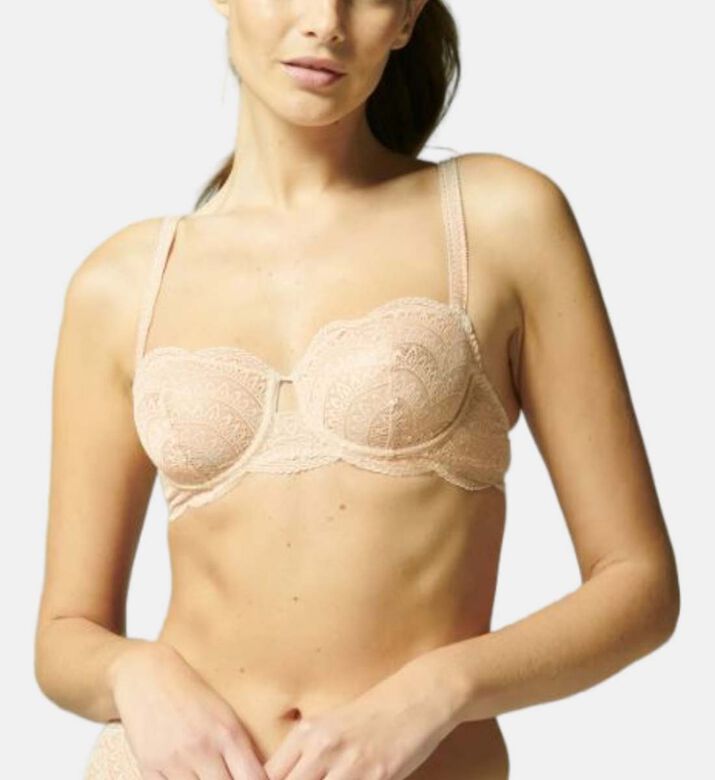 Lace Half Cup Underwire Bra
