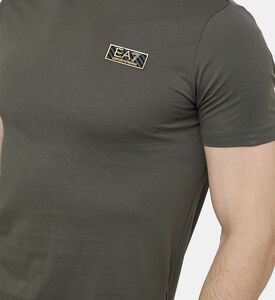 تيشيرت قطن مزين بشعار