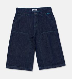 M S G M Button Closure Denim Shorts, Packshot View