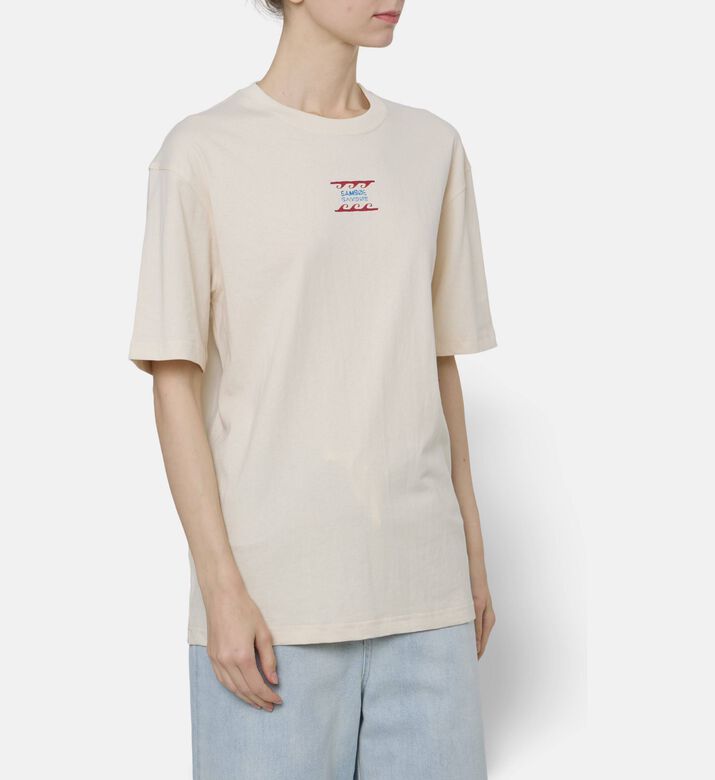 Samsoe Oversized Embroidered T-shirt, Model View