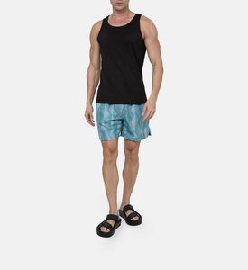 شورت نايلون بطبعة هندسية