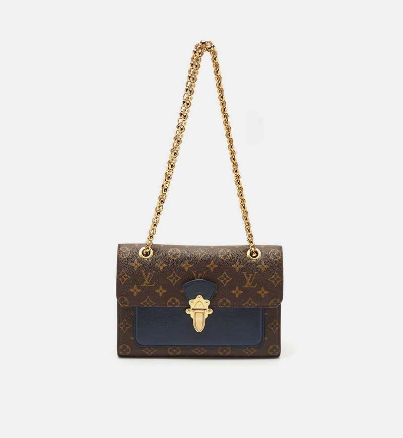 Louis Vuitton Blue Marine Monogram Canvas Victoire Bag Preowned