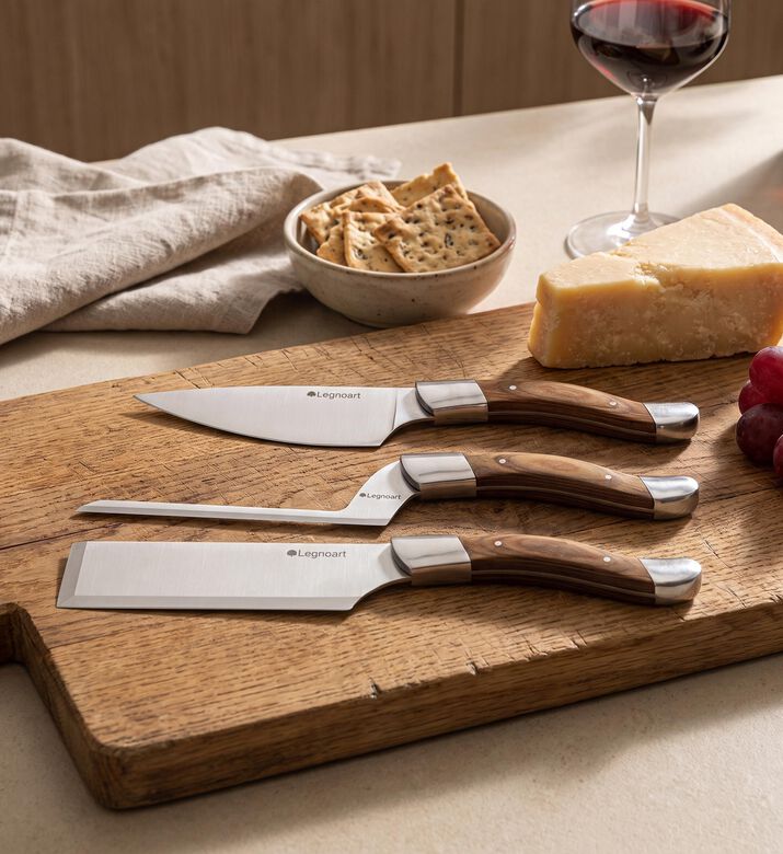 Legnoart Fromager Steel Cheese Knife Set, Packshot View