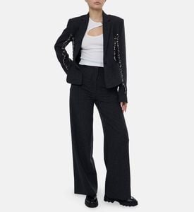 Christopher Esber Wide-leg Button Closure Pants, Model View