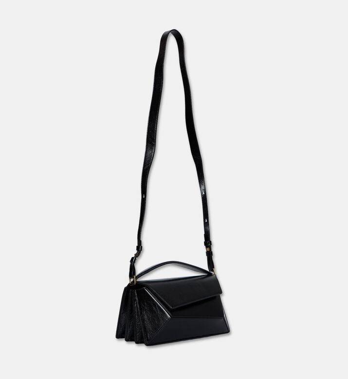 Mlouye Naomi Calf Leather Bag, Black, Packshot View