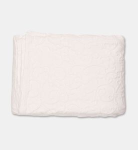 Philipp Plein Rectangular Shape Bed Cover, White, 270x260-cm, Packshot View