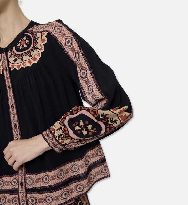 Ba and Sh Printed Long-sleeve Shirt, Model View