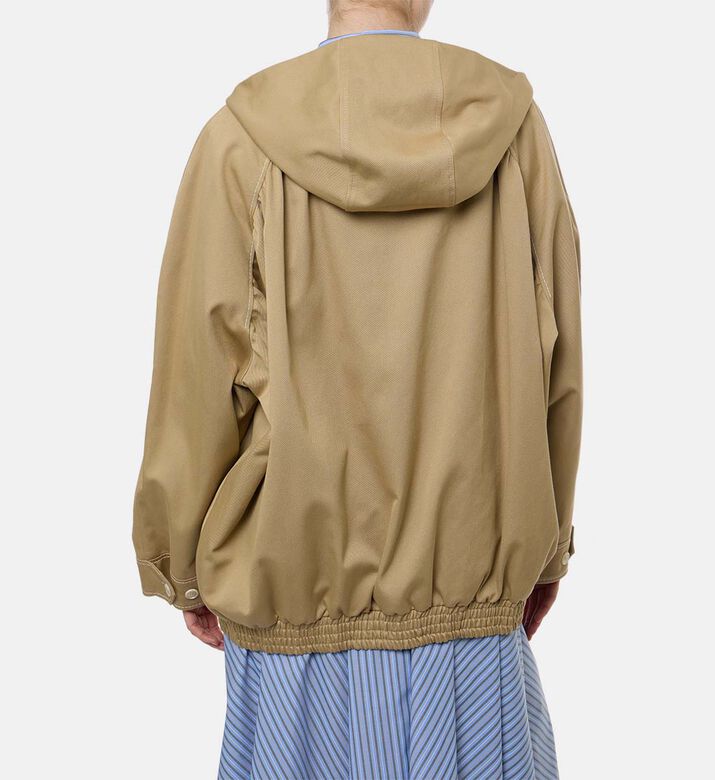 Marni Floral-print Hooded Jacket, Model View