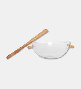 Home Deco and More Bamboo Side Handles Bowl, Packshot View