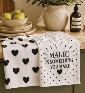 Miss Etoile Cotton Two Tea Towels Set, Packshot View