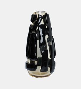 مزهرية طويلة كريستالية مرقعة