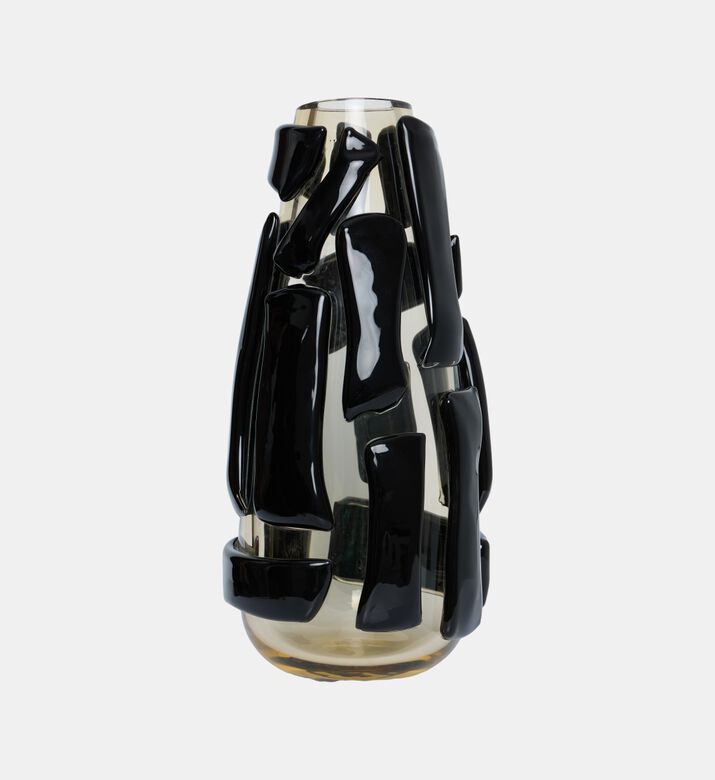 مزهرية طويلة كريستالية مرقعة