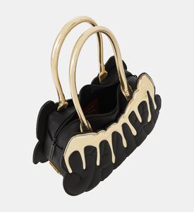 Sprayground Gold Drips Shark Mouth Handbag, Packshot View