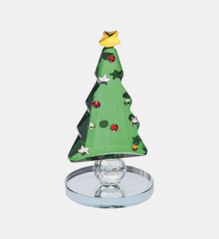 Crystal Green Base Tree Figurine