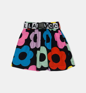 تنورة واسعة بطبعة أزهار