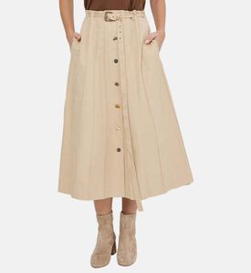 تنورة من مزيج القطن من نور