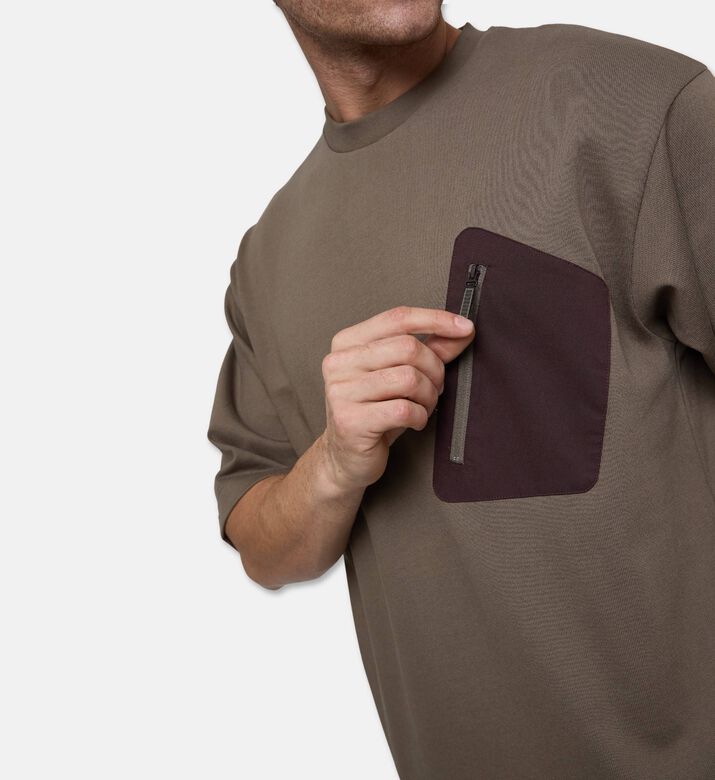 EA7 Cotton Crewneck T-shirt, Model View