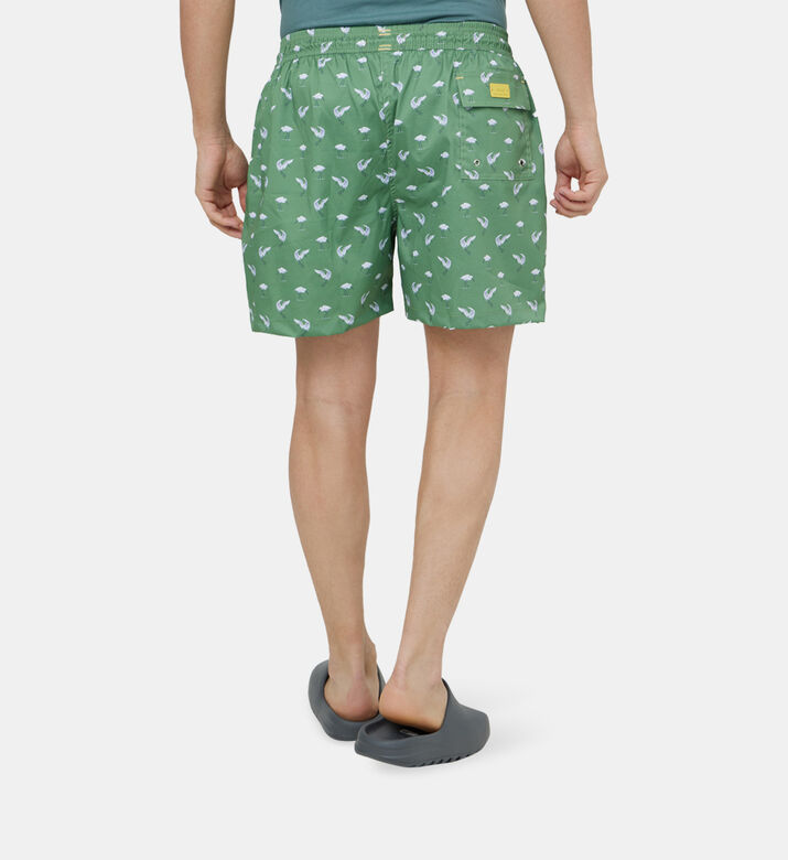 سروال سباحة لوكا بطبعة أوراق شجر