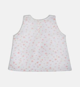 بلوزة بطبعة أزهار للبنات