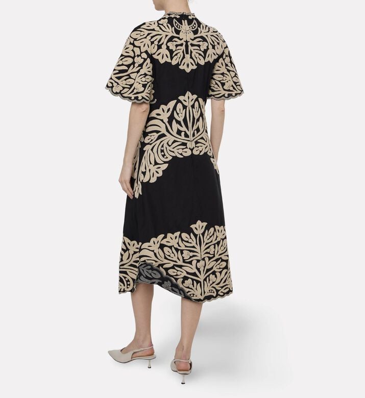 Sea NY Floral-print Sleeveless Dress, Model View