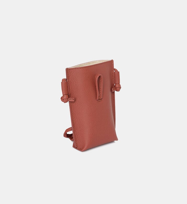 حقيبة هاتف جلد