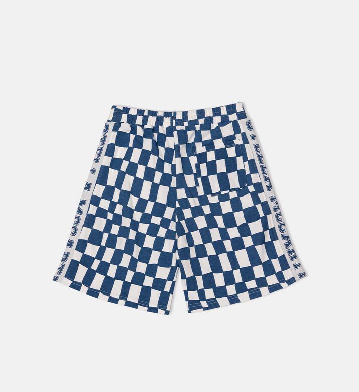 All-over Checkered Print Shorts