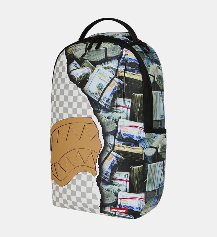 Sprayground Backpack Dlxsv Cream Check, Packshot View