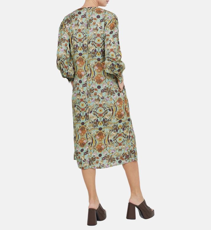 Paisley Flowing Long Caftan Dress