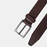 Engraved Logo Leather Belt